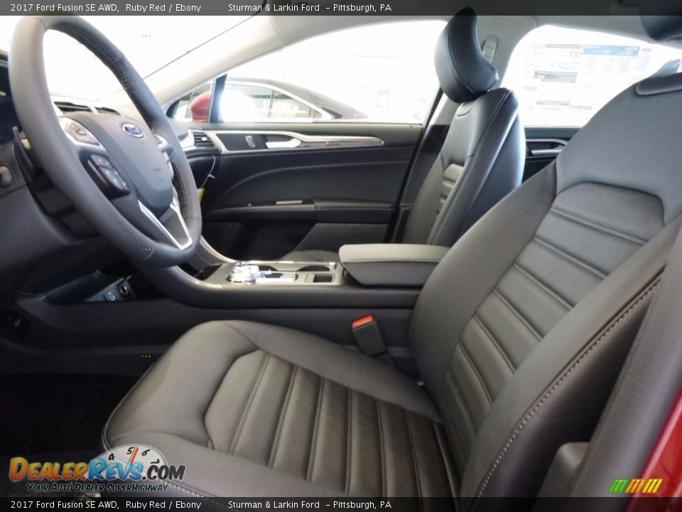 2017 Ford Fusion SE AWD Ruby Red / Ebony Photo #7