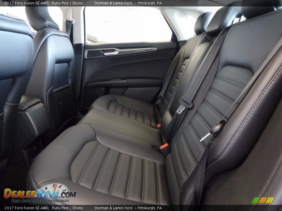 2017 Ford Fusion SE AWD Ruby Red / Ebony Photo #8