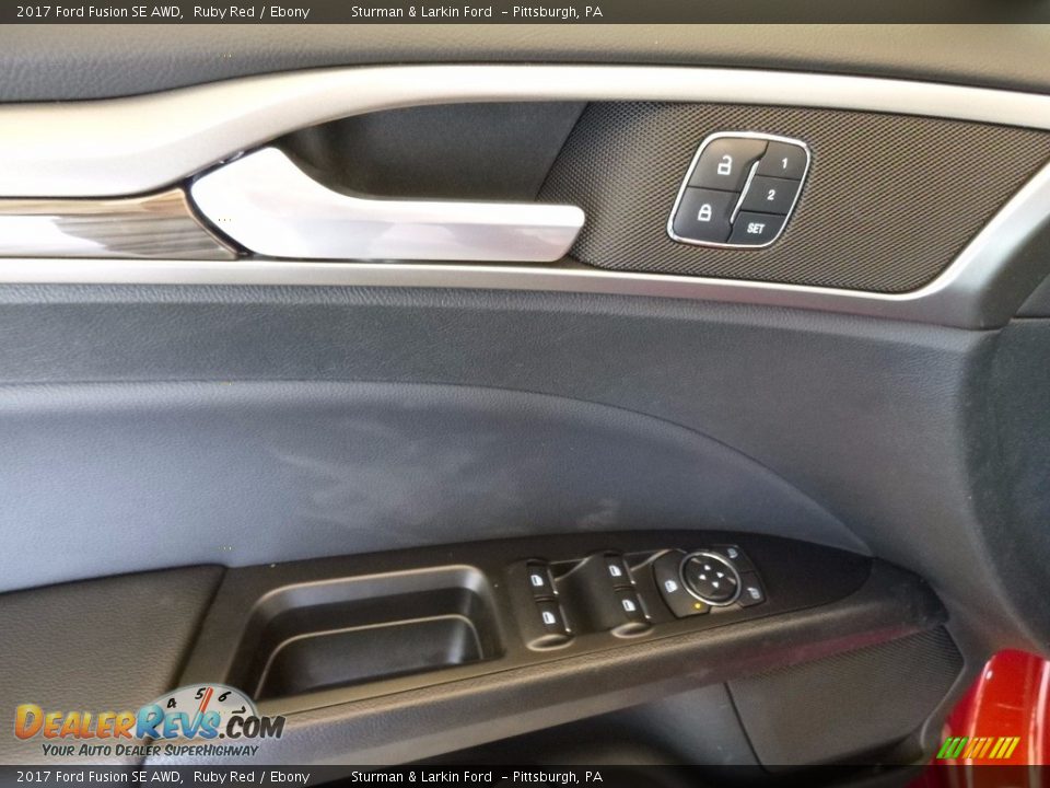 2017 Ford Fusion SE AWD Ruby Red / Ebony Photo #10