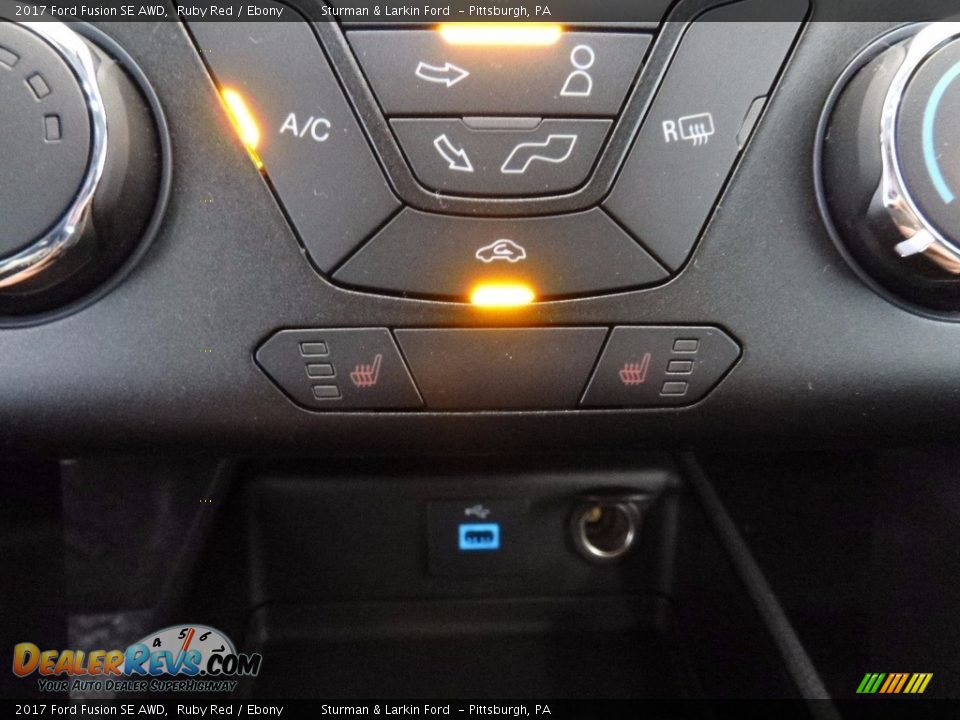2017 Ford Fusion SE AWD Ruby Red / Ebony Photo #13