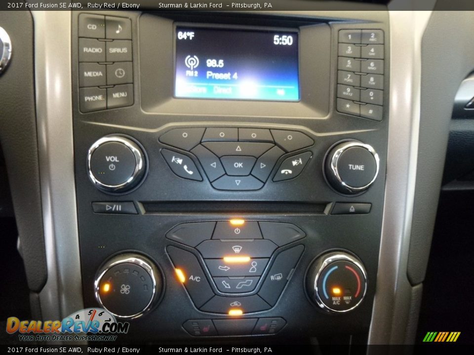 2017 Ford Fusion SE AWD Ruby Red / Ebony Photo #15