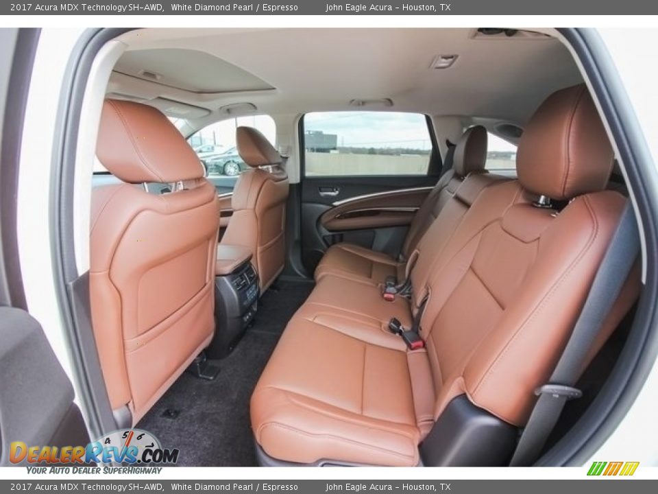 Rear Seat of 2017 Acura MDX Technology SH-AWD Photo #19