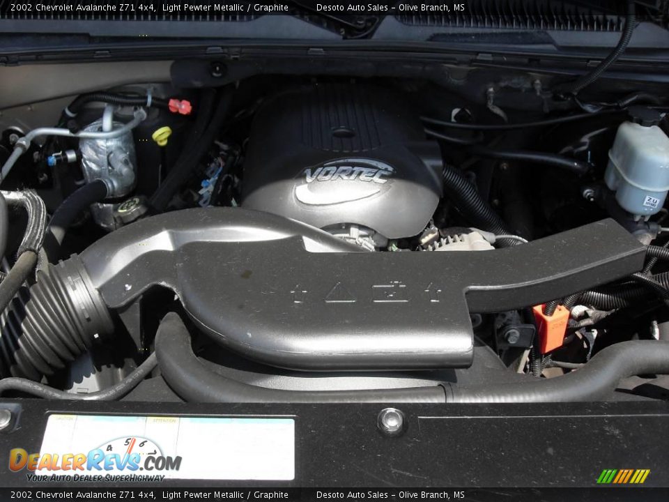 2002 Chevrolet Avalanche Z71 4x4 Light Pewter Metallic / Graphite Photo #20