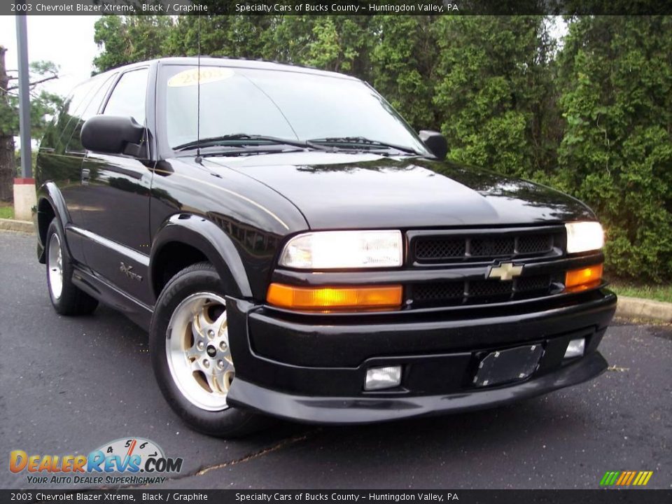 2003 Chevrolet Blazer Xtreme Black / Graphite Photo #1