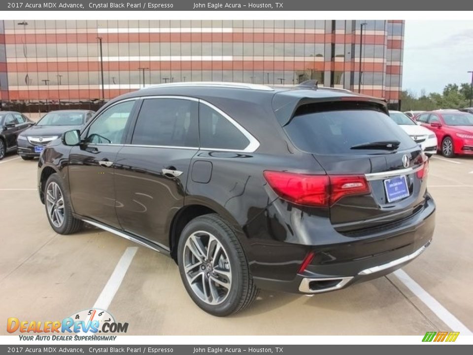 2017 Acura MDX Advance Crystal Black Pearl / Espresso Photo #5