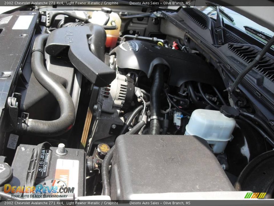 2002 Chevrolet Avalanche Z71 4x4 Light Pewter Metallic / Graphite Photo #22