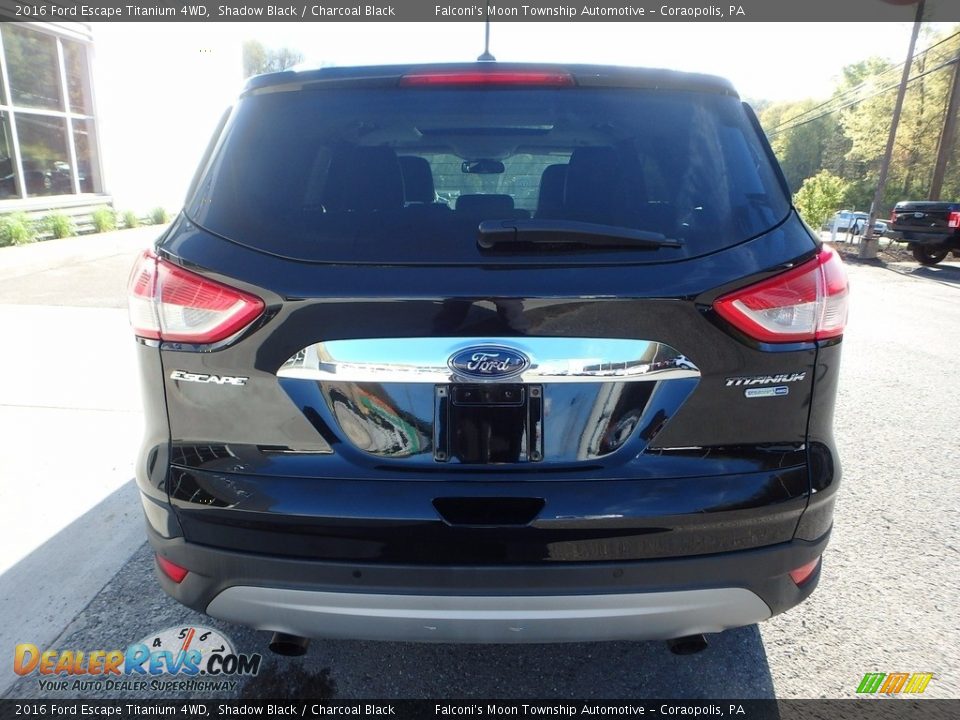 2016 Ford Escape Titanium 4WD Shadow Black / Charcoal Black Photo #3