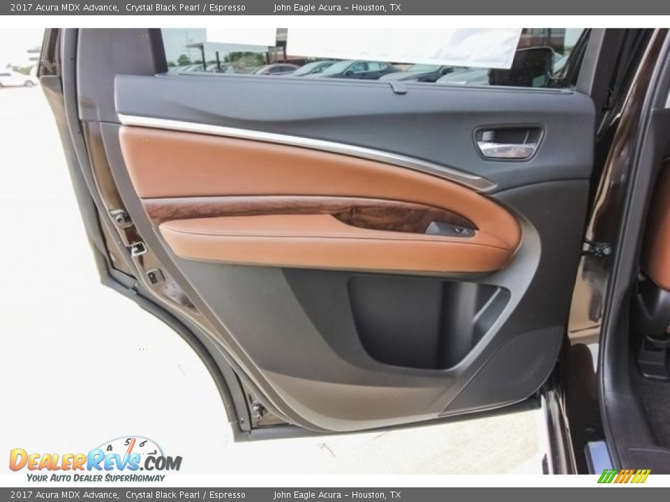 2017 Acura MDX Advance Crystal Black Pearl / Espresso Photo #19