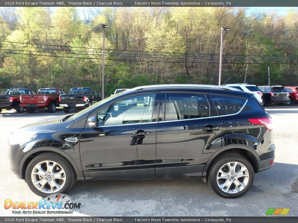 2016 Ford Escape Titanium 4WD Shadow Black / Charcoal Black Photo #6
