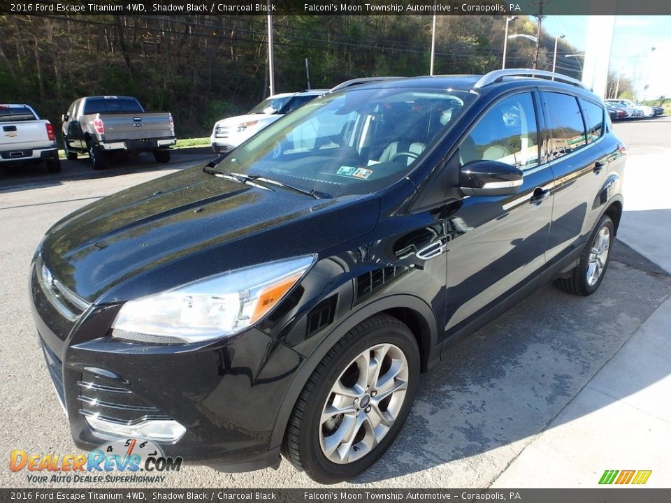 2016 Ford Escape Titanium 4WD Shadow Black / Charcoal Black Photo #7