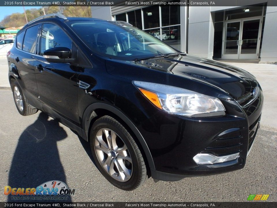 2016 Ford Escape Titanium 4WD Shadow Black / Charcoal Black Photo #9