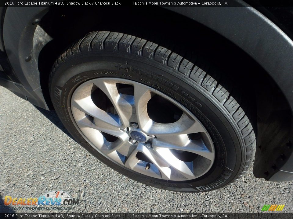 2016 Ford Escape Titanium 4WD Shadow Black / Charcoal Black Photo #10