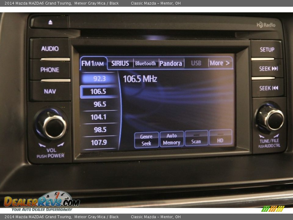 2014 Mazda MAZDA6 Grand Touring Meteor Gray Mica / Black Photo #12