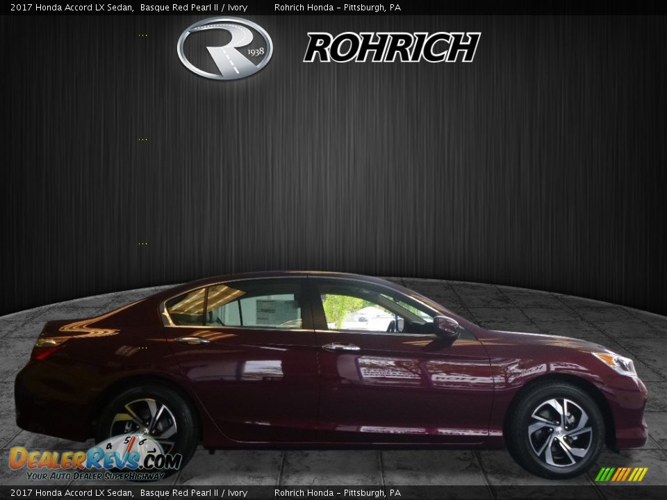 2017 Honda Accord LX Sedan Basque Red Pearl II / Ivory Photo #2