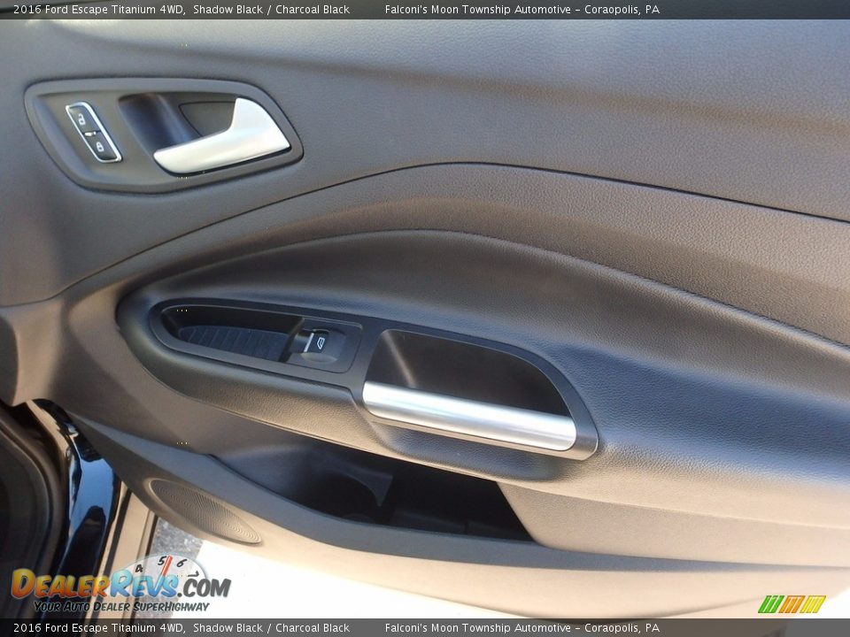 2016 Ford Escape Titanium 4WD Shadow Black / Charcoal Black Photo #13