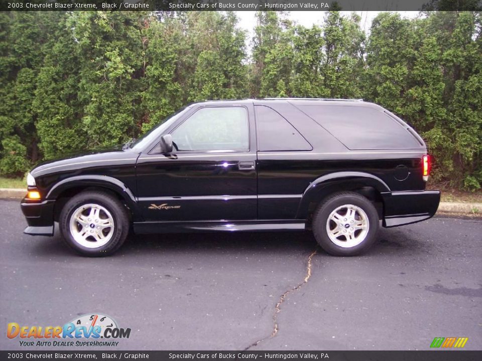 2003 Chevrolet Blazer Xtreme Black / Graphite Photo #4