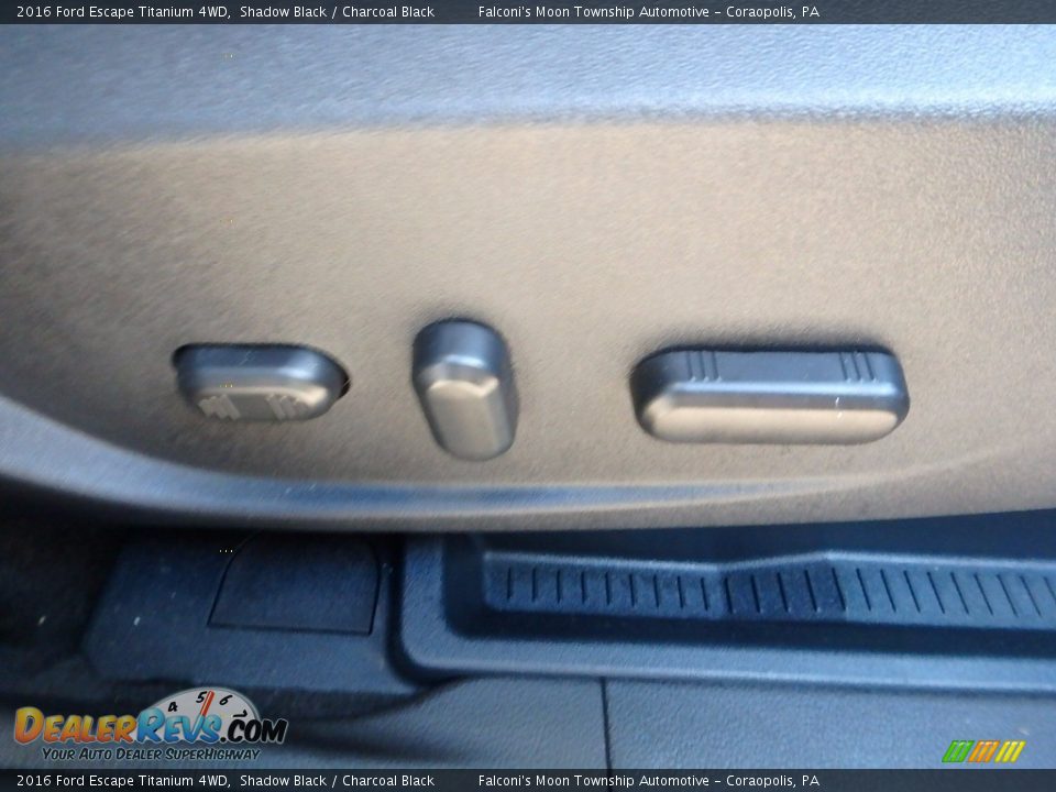 2016 Ford Escape Titanium 4WD Shadow Black / Charcoal Black Photo #14