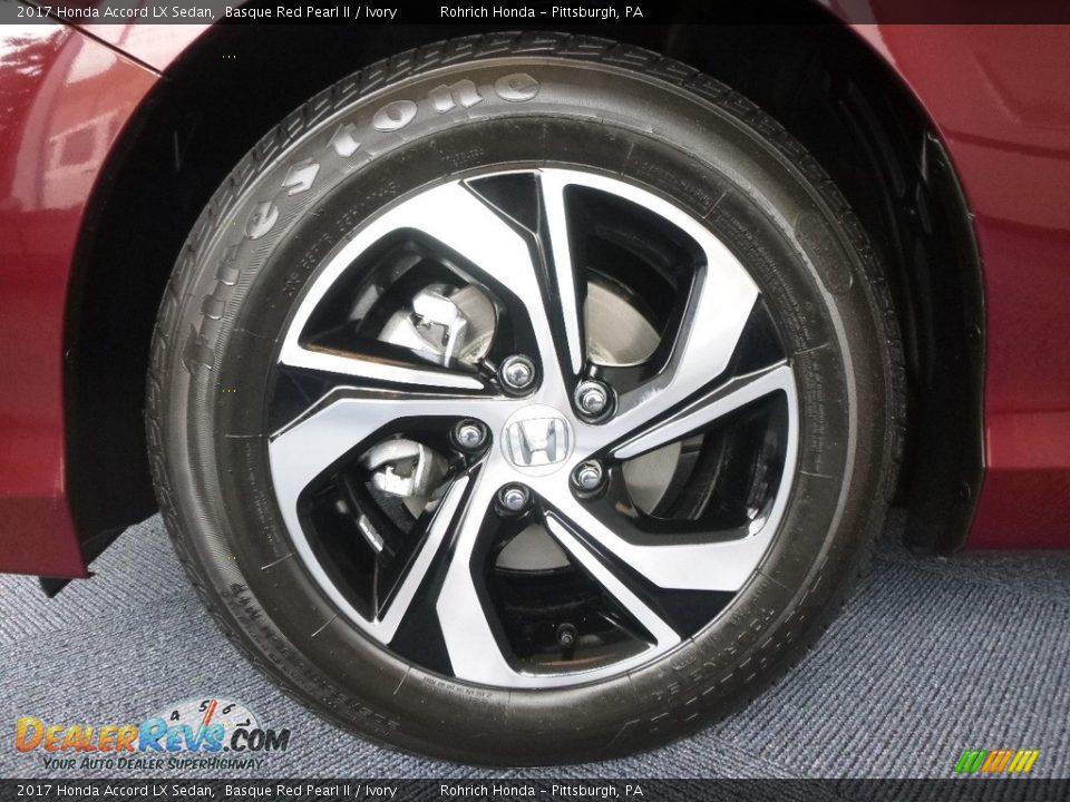 2017 Honda Accord LX Sedan Basque Red Pearl II / Ivory Photo #5