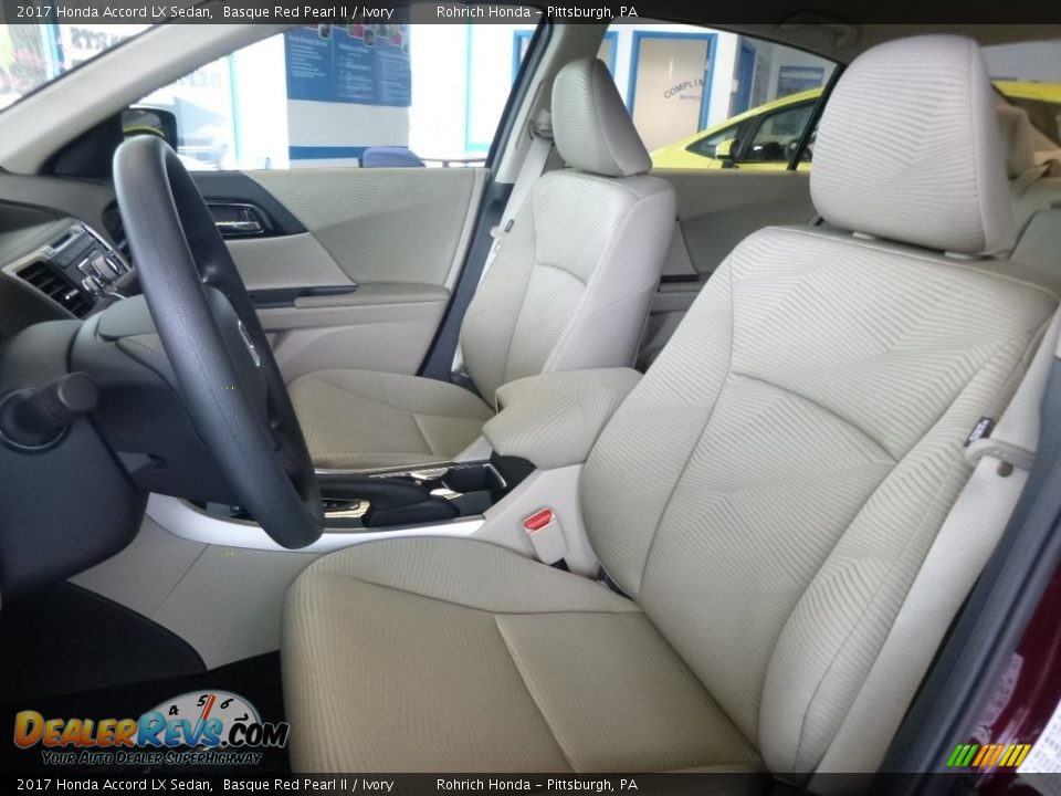 2017 Honda Accord LX Sedan Basque Red Pearl II / Ivory Photo #6