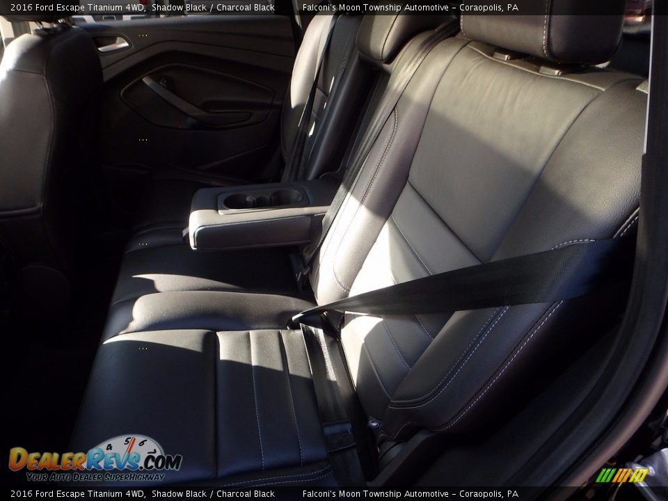 2016 Ford Escape Titanium 4WD Shadow Black / Charcoal Black Photo #17