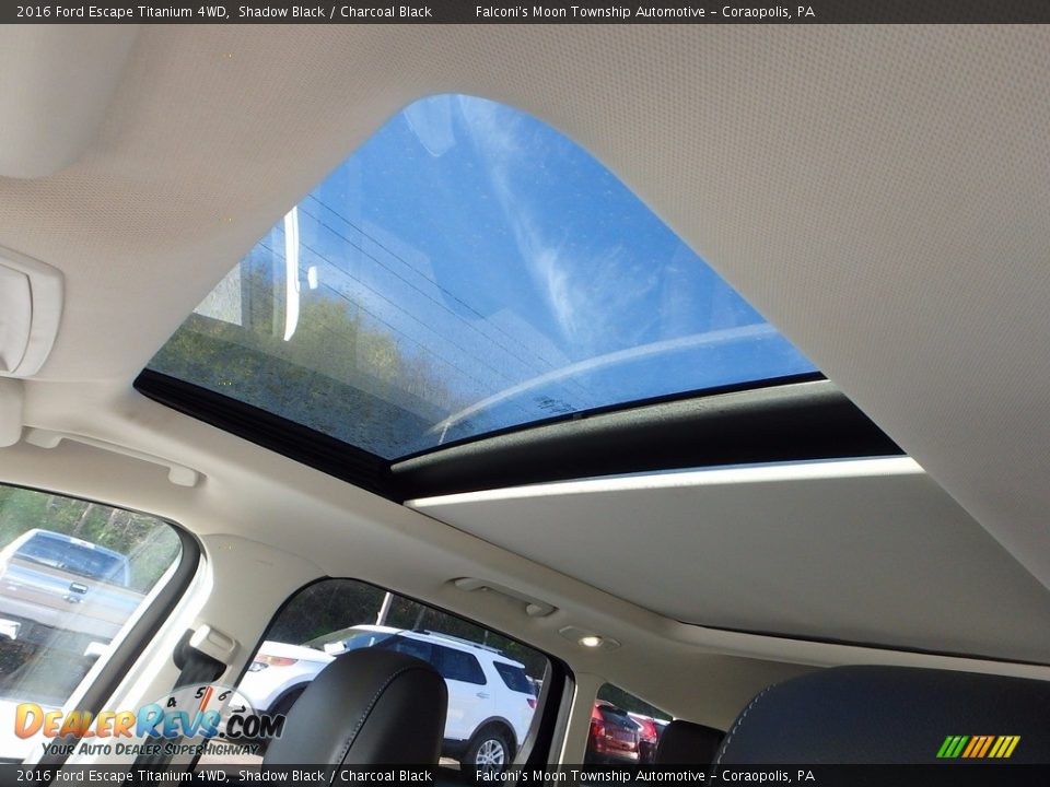 2016 Ford Escape Titanium 4WD Shadow Black / Charcoal Black Photo #20