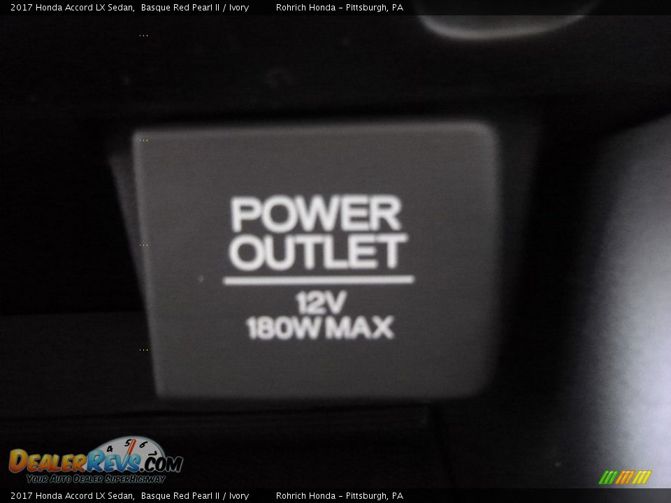 2017 Honda Accord LX Sedan Basque Red Pearl II / Ivory Photo #13