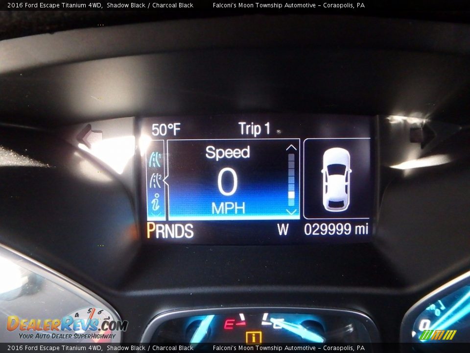 2016 Ford Escape Titanium 4WD Shadow Black / Charcoal Black Photo #24