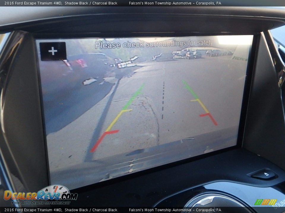 2016 Ford Escape Titanium 4WD Shadow Black / Charcoal Black Photo #25