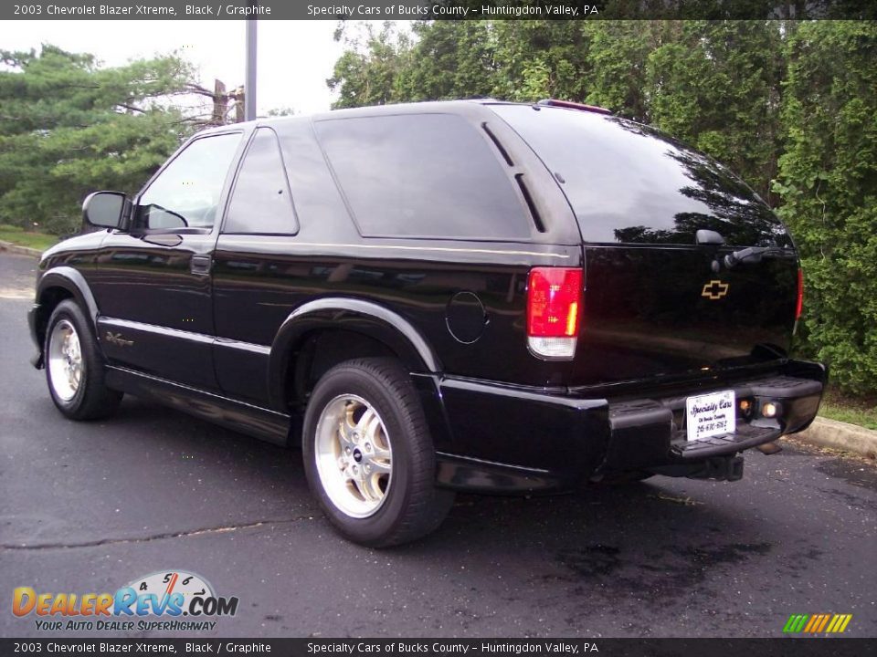 2003 Chevrolet Blazer Xtreme Black / Graphite Photo #6