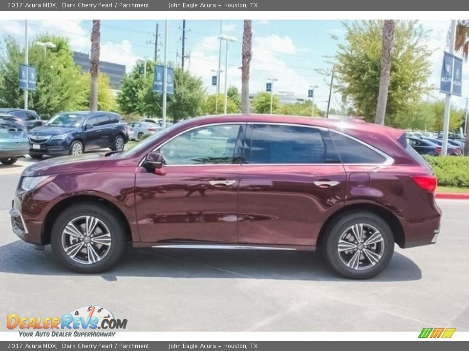 2017 Acura MDX Dark Cherry Pearl / Parchment Photo #4