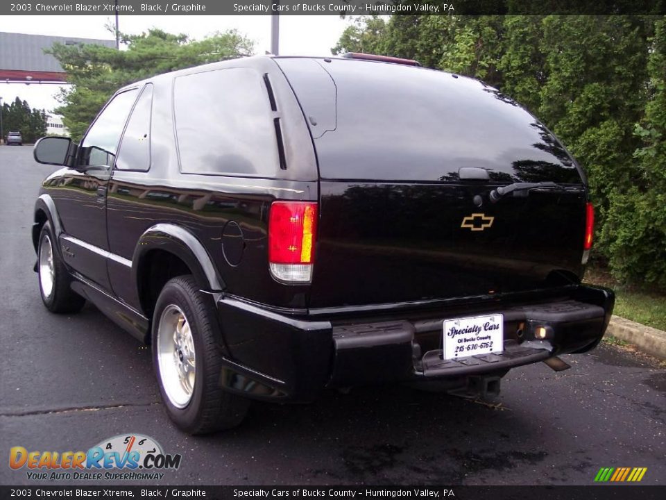 2003 Chevrolet Blazer Xtreme Black / Graphite Photo #7