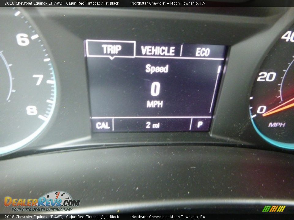 2018 Chevrolet Equinox LT AWD Cajun Red Tintcoat / Jet Black Photo #20