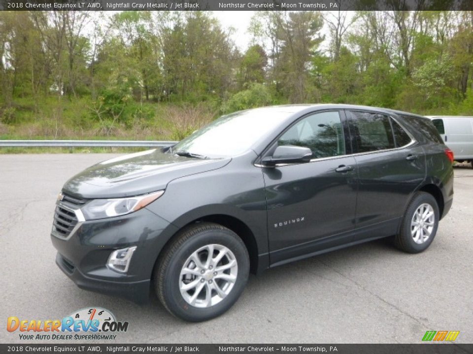 2018 Chevrolet Equinox LT AWD Nightfall Gray Metallic / Jet Black Photo #1