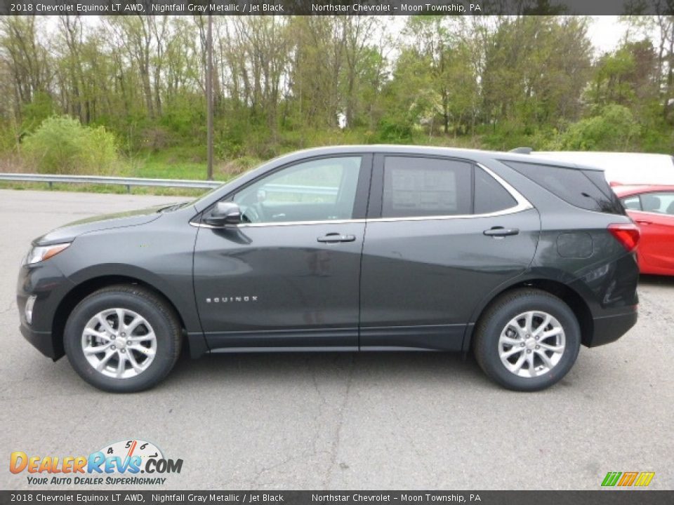 2018 Chevrolet Equinox LT AWD Nightfall Gray Metallic / Jet Black Photo #2
