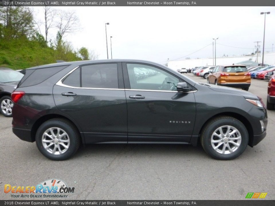 2018 Chevrolet Equinox LT AWD Nightfall Gray Metallic / Jet Black Photo #6