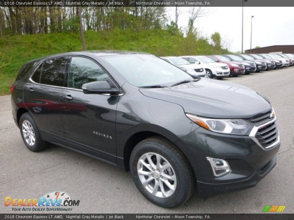 2018 Chevrolet Equinox LT AWD Nightfall Gray Metallic / Jet Black Photo #7