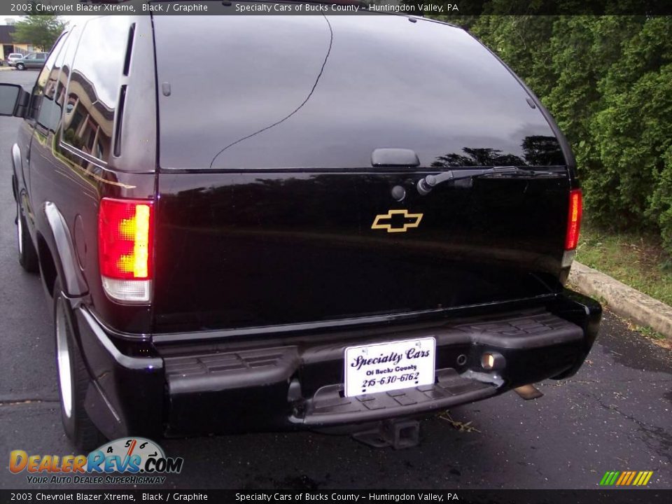 2003 Chevrolet Blazer Xtreme Black / Graphite Photo #8