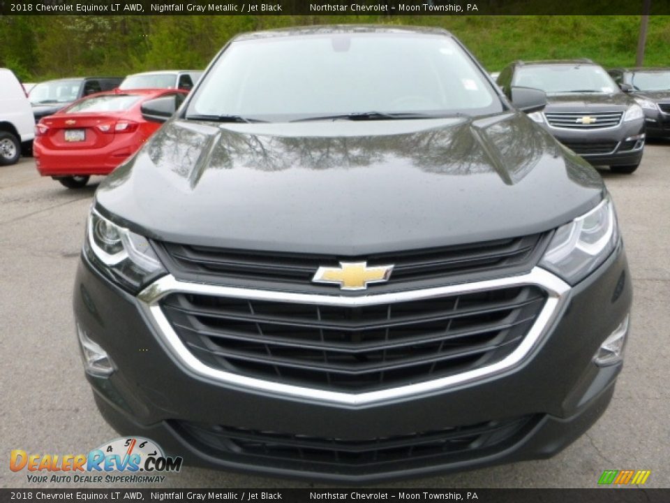 2018 Chevrolet Equinox LT AWD Nightfall Gray Metallic / Jet Black Photo #8