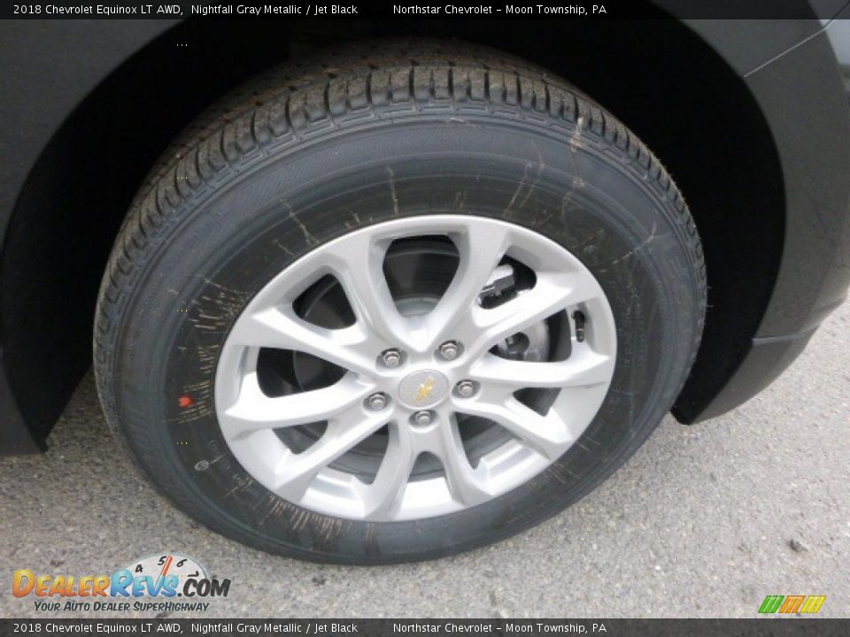 2018 Chevrolet Equinox LT AWD Nightfall Gray Metallic / Jet Black Photo #9