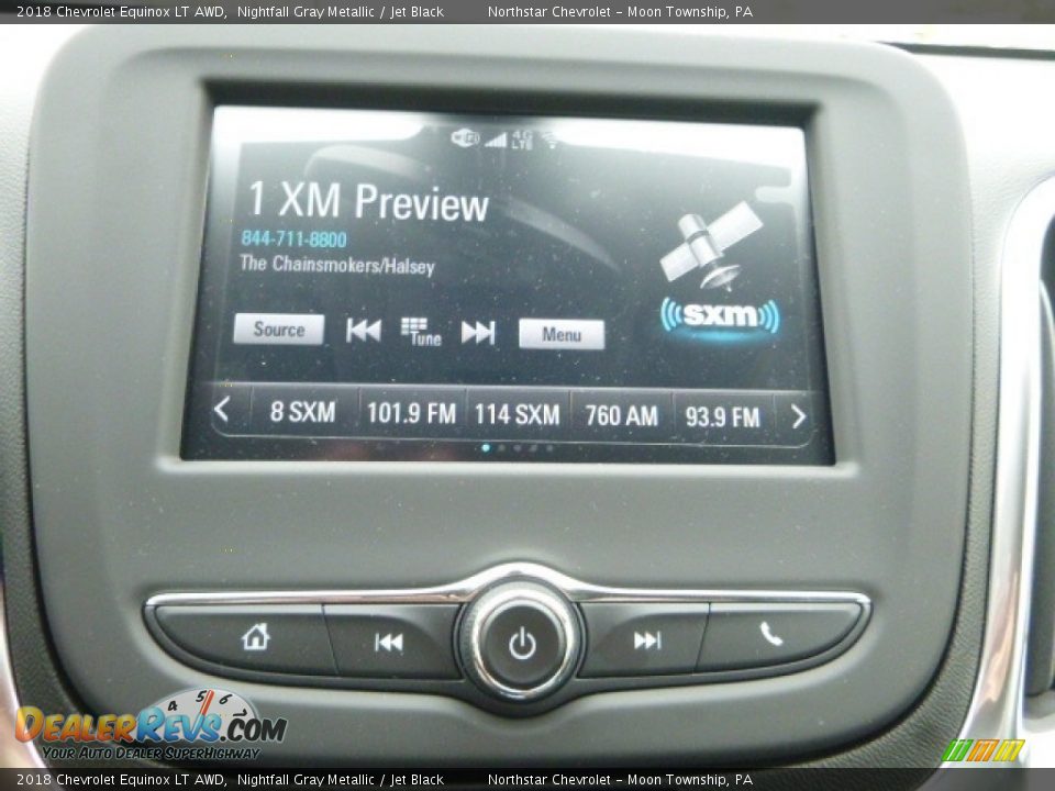 2018 Chevrolet Equinox LT AWD Nightfall Gray Metallic / Jet Black Photo #18