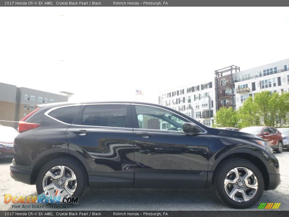 2017 Honda CR-V EX AWD Crystal Black Pearl / Black Photo #2