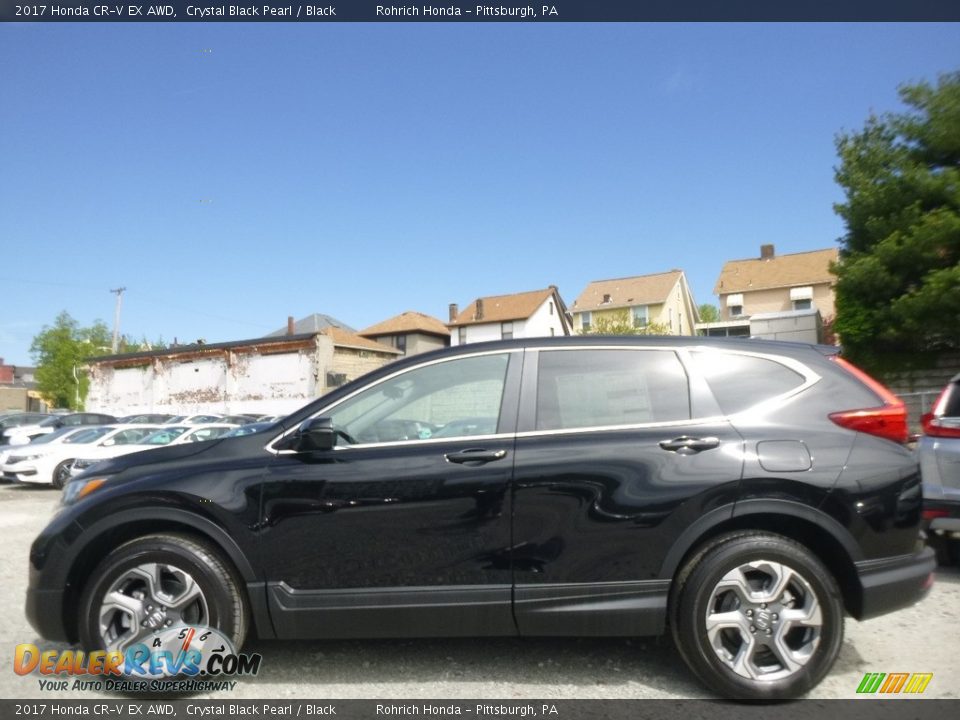 2017 Honda CR-V EX AWD Crystal Black Pearl / Black Photo #3