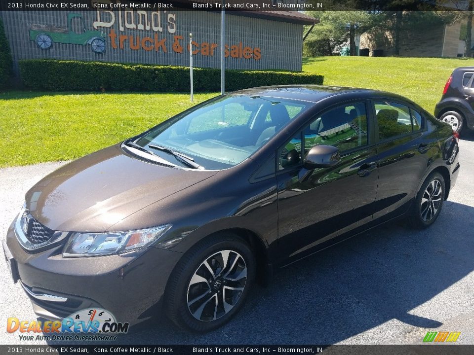 2013 Honda Civic EX Sedan Kona Coffee Metallic / Black Photo #1