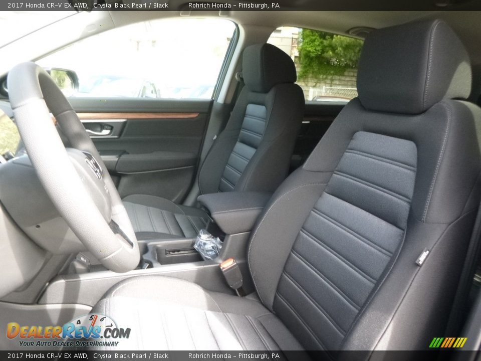 2017 Honda CR-V EX AWD Crystal Black Pearl / Black Photo #6
