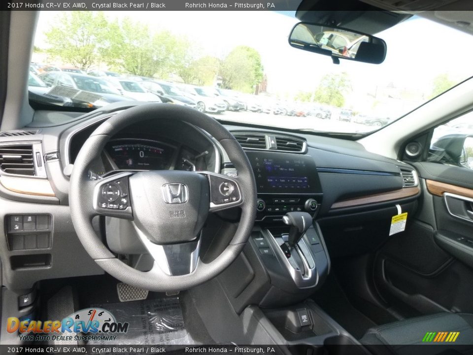2017 Honda CR-V EX AWD Crystal Black Pearl / Black Photo #8