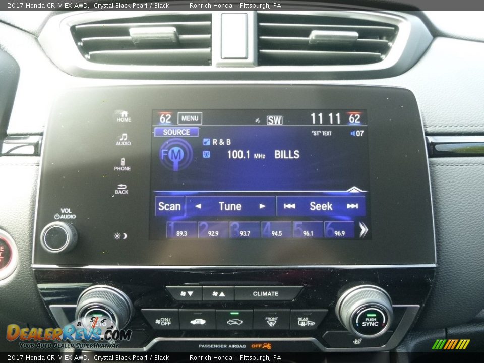 2017 Honda CR-V EX AWD Crystal Black Pearl / Black Photo #13