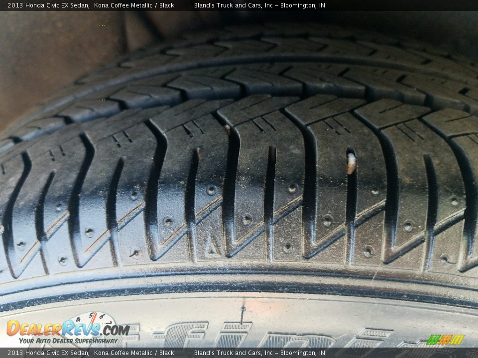 2013 Honda Civic EX Sedan Kona Coffee Metallic / Black Photo #10