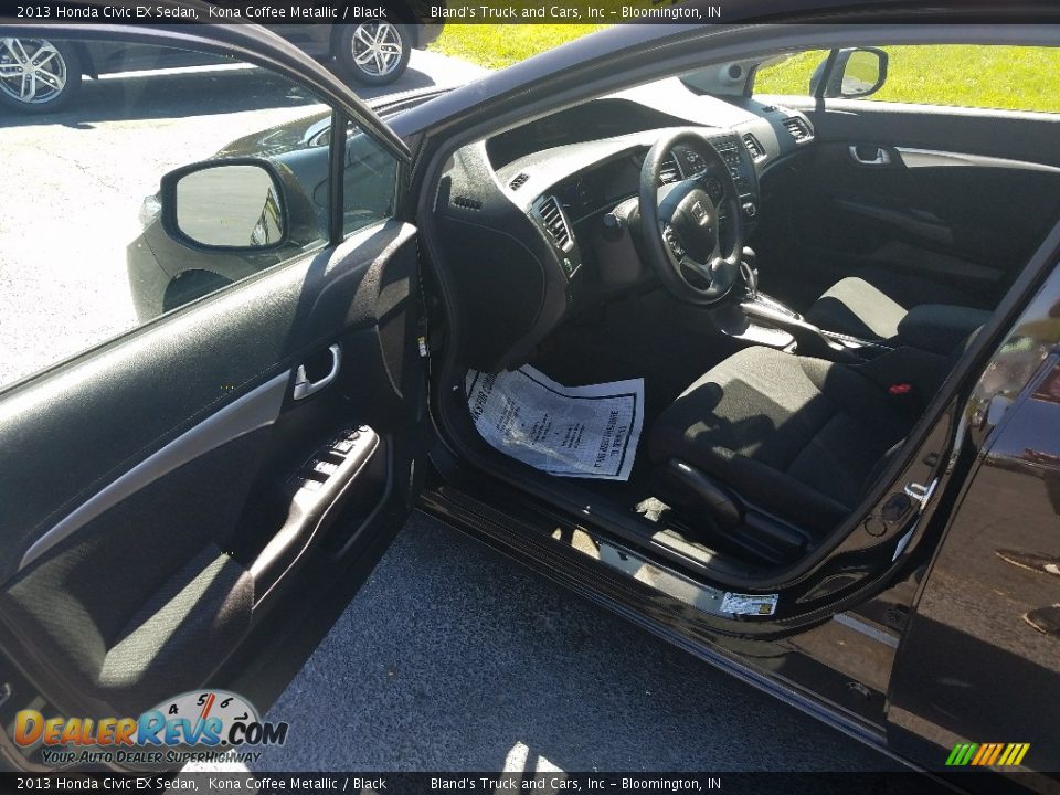 2013 Honda Civic EX Sedan Kona Coffee Metallic / Black Photo #14
