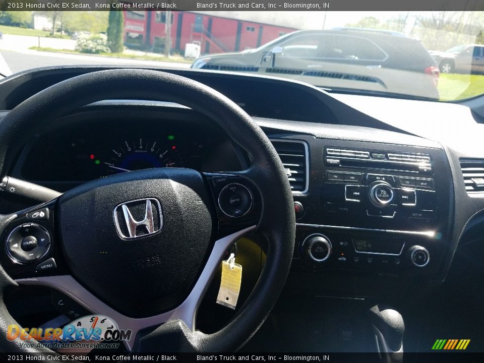 2013 Honda Civic EX Sedan Kona Coffee Metallic / Black Photo #17