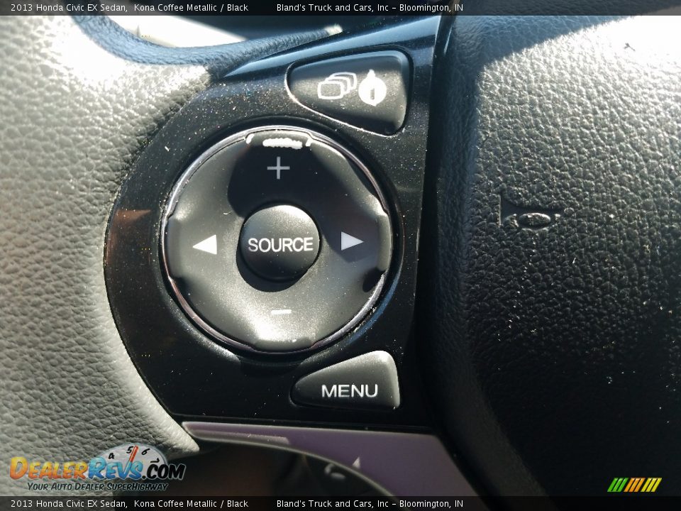 2013 Honda Civic EX Sedan Kona Coffee Metallic / Black Photo #23